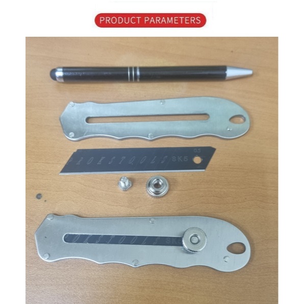 

cutter knife stainless steel multi purpose snap off blade heavy duty prokstools,mata pisau logam baja SUS metal praktis pemotong kertas serbaguna lebih bagus kenko joyco