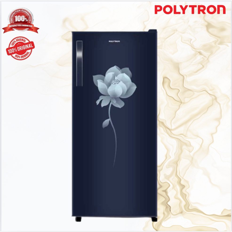 Kulkas 1 Pintu Metallic POLYTRON PRB186B 180 Liter/PRB-186B/PRB 186B/POLYTRON/POLYTRON KULKAS 1 PINT