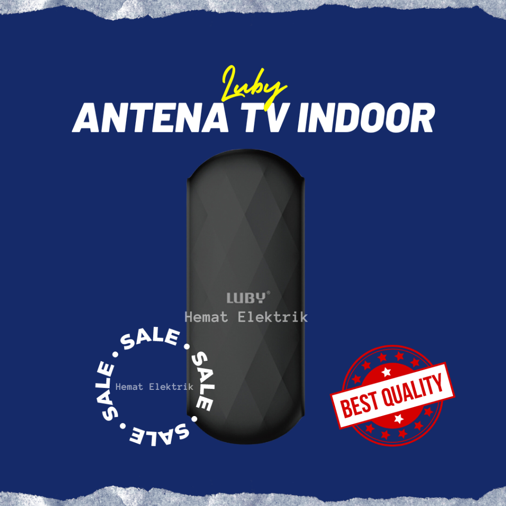 Antena TV Digital Luar Dalam Luby Indoor Outdoor Analog LB-ANT1006 Set top box