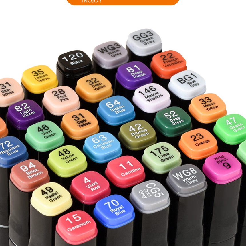 

Terbatas TROJOY Color Marker With Bag Spidol Warna Dengan Tas 3648