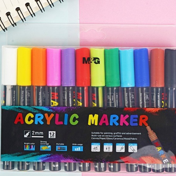 

Promo MG Acrylic Marker Set MG Spidol Akrilik Set isi 5 12 Pcs MG Spidol Warna Set