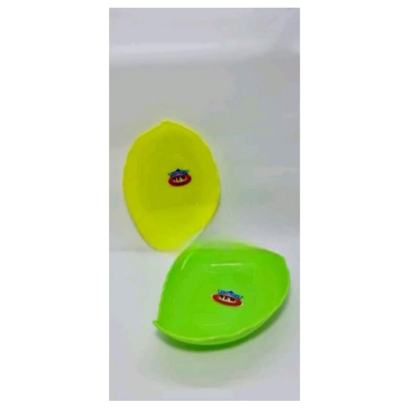 Piring saji bentuk daun/piring plastik