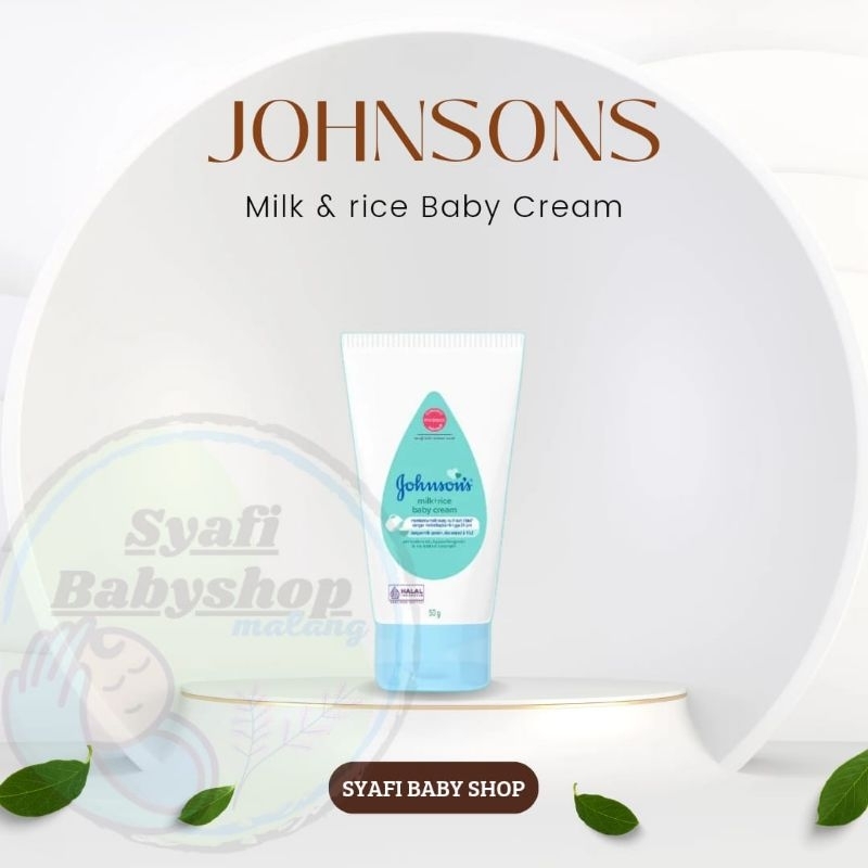 JOHNSONS MILK & RICE BABY CREAM 50gr