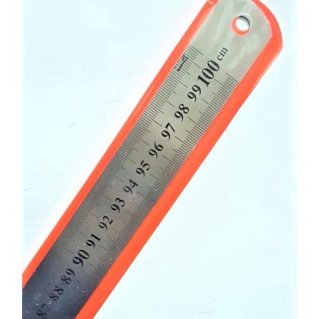 

FG2 Penggaris Besi Mistar Stainless Ruler 1 cm 1 meter