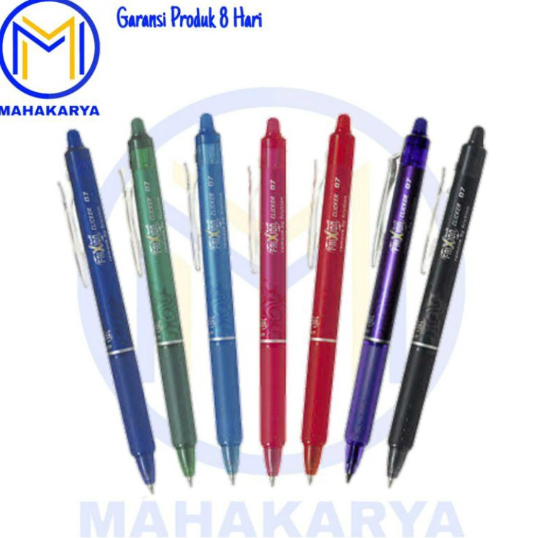 

dqo44 Pulpen Frixion Clicker PILOT 5 7 1Pcs Pulpen Bisa Dihapus Erasable Pen