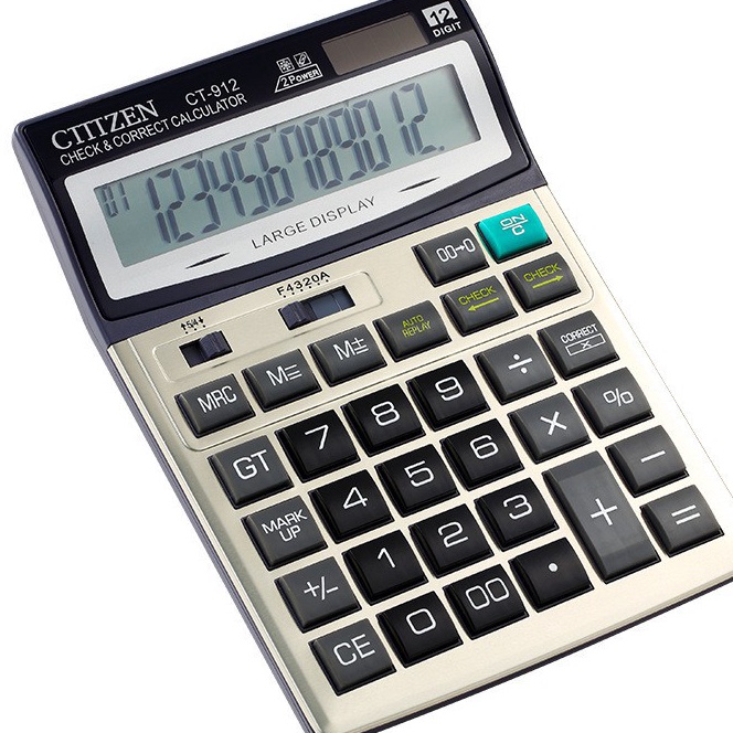 

Terlaris Kalkulator Citizen CT912 12 Digit Kalkulator Besar
