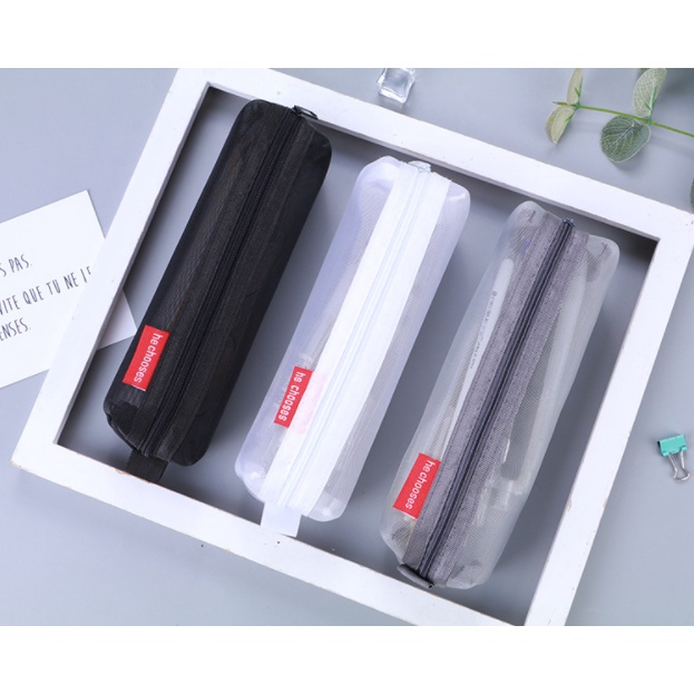 UNIK Tempat Pensil TRANSPARAN  SIMPLE STYLE