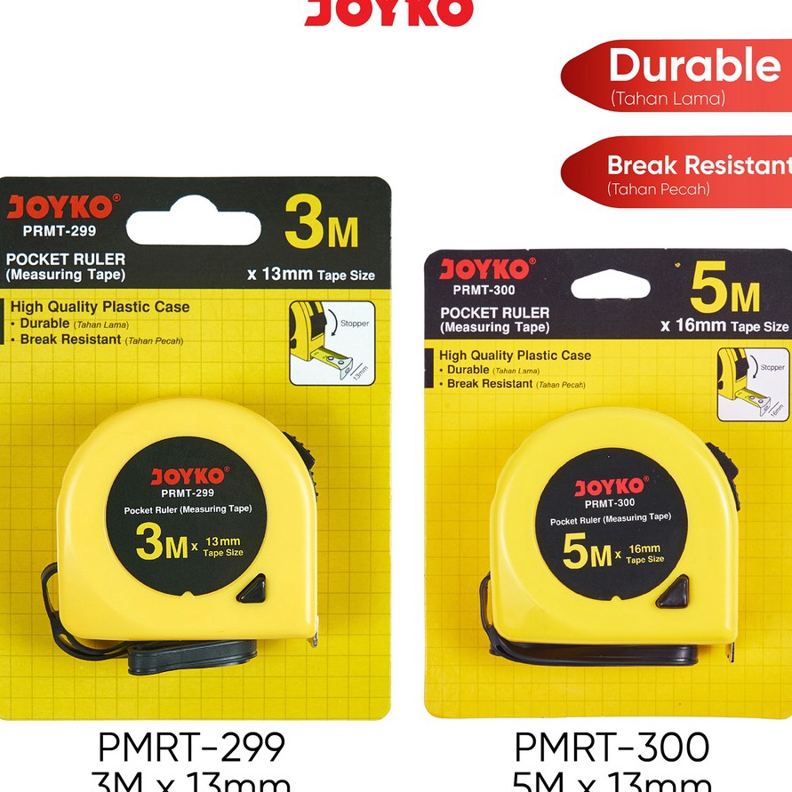 

Hemat Meteran Pocket Ruler Measuring Tape Joyko