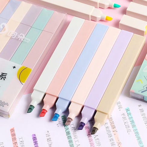 

HJ6 HIGHLIGHTER MARKER PEN STABILO PANJANG 6 WARNA