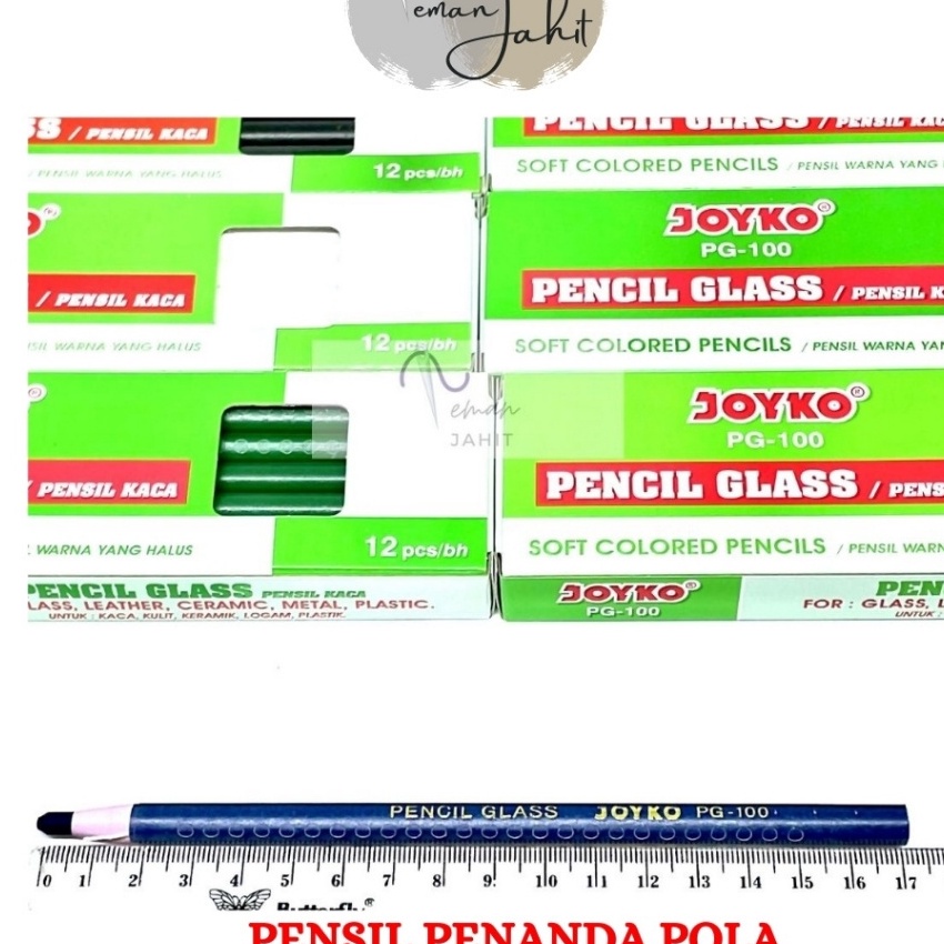 

Extra PENSIL KACA JOYKO LUSINAN PENSIL DERMATOGRAPH PENSIL KAPUR JOYKO Pencil Glass Joyko