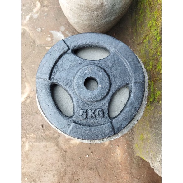KODE C77X Plate Barbell Dumbell 5kg BAHAN BESI