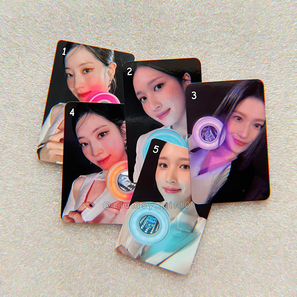 Photocard Twice Sana, Mina, Dahyun, Chaeyoung - Candybong POB, Once Begins, World in A Day, Ready to