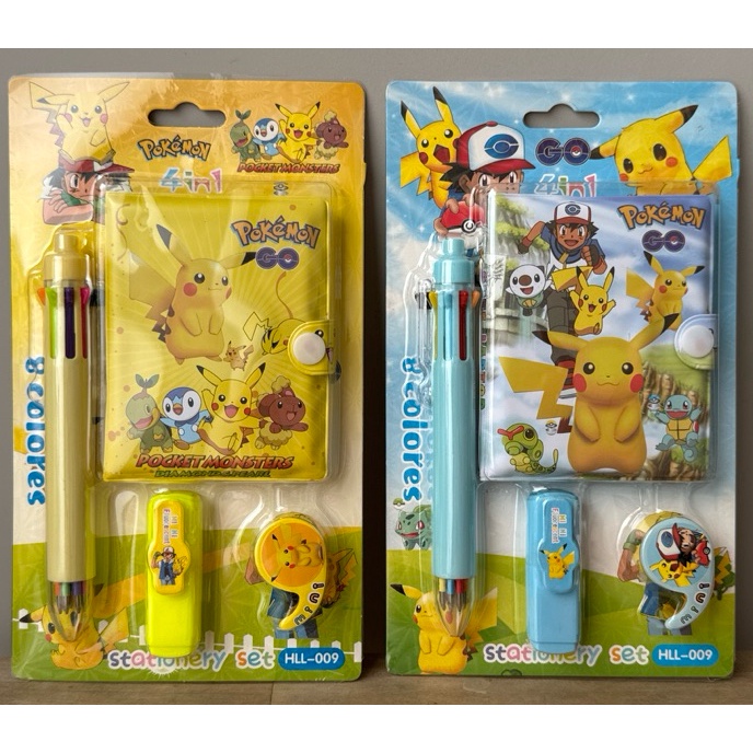 

Terjangkau 4pcs Pokemon Mario My Melody Stationery Set