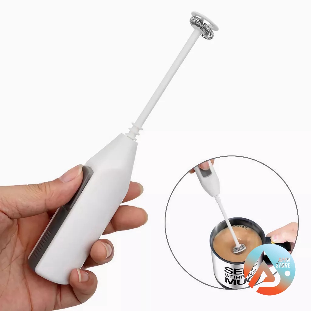 DISKON BESAR APEN Hand Mixer Tangan Mini Pengocok Telur Kopi Susu Tenaga Baterai  1631