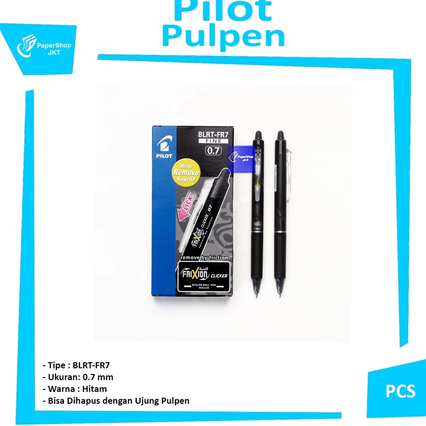 

KP8 FRIXION Pilot Pulpen Pen Clicker Bisa Dihapus PCS