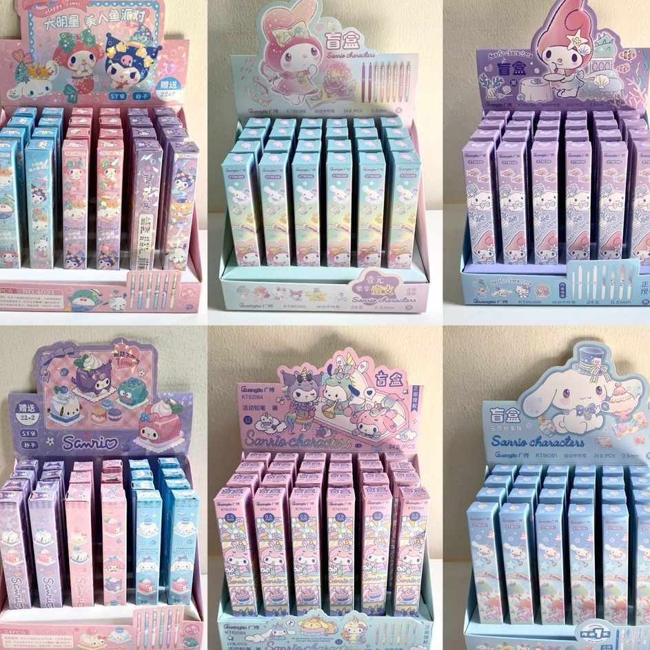 

Blind Box Pen Bb Sanrio Kuromi My Melody Hello Kitty Cinnamoroll Lts Hangyodon Mikko Cat Unik Lucu Gift Hadiah Kado