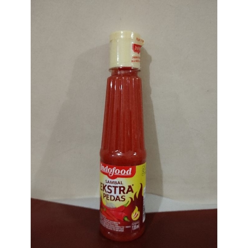 

saos sambel indofood ( ekstra pedas 135 ml)