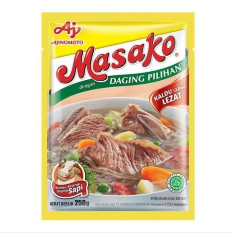 

Masako Bumbu Kaldu Sapi Penyedap Rasa 250 gr