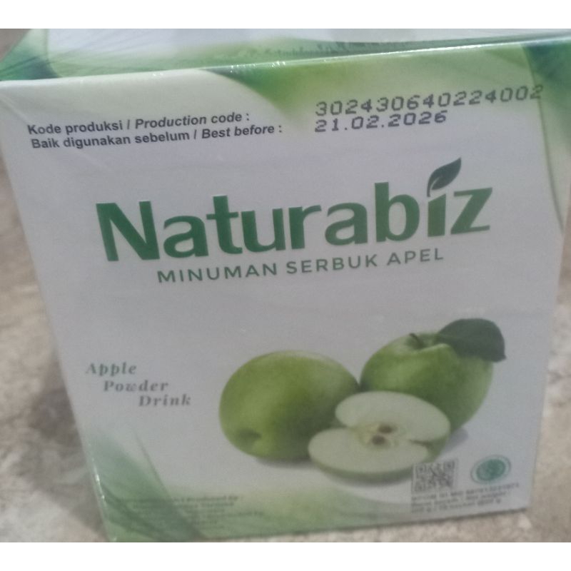 

NATURABIZ MINUMAN SERBUK 1 BOX ISI 10 SACHET ORIGINAL SARI APEL HIJAU DIET SEHAT NBS