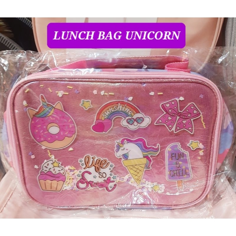 Lunch bag anak unicorn lunch bag glitter unicorn