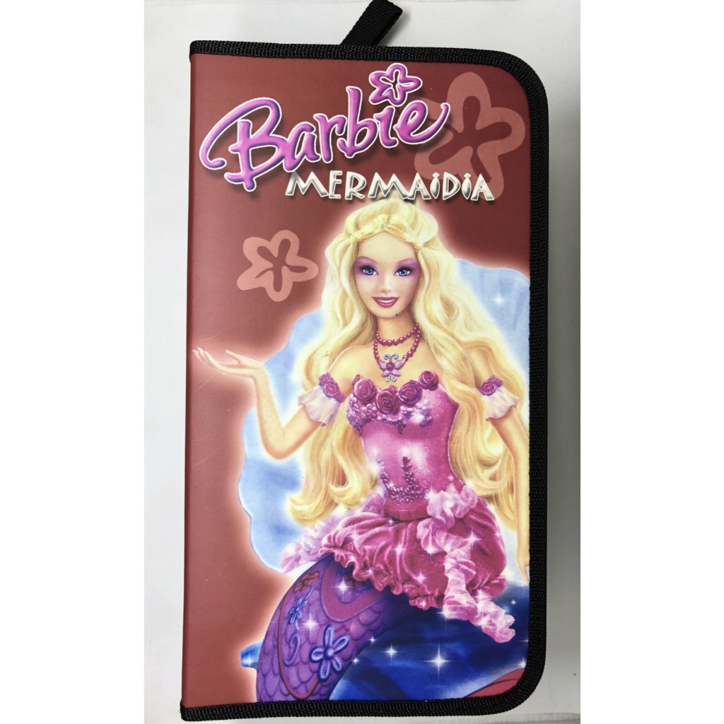 Tempat Tas CD VCD DVD Isi 80pcs Gambar Barbie Mermaid