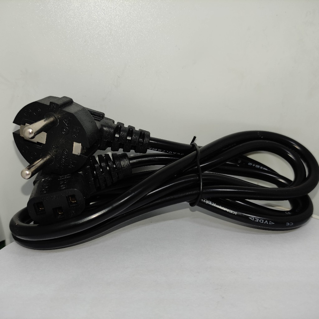 Garderning_Sekar Kabel Power Komputer Siku 1.5 Meter Tebal 3 Core - Kabel Power Komputer Bengkok