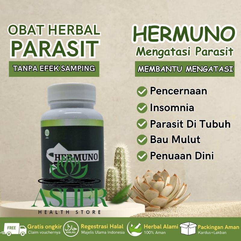 Hermuno Original Obat Herbal HERMUNO Asli Mengatasi Parasit