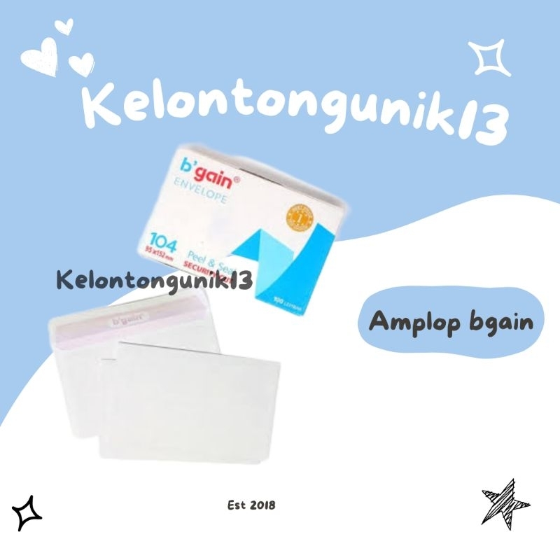 

Amplop bgain / amplop murah / amplop polos b gain / amplop polos 104