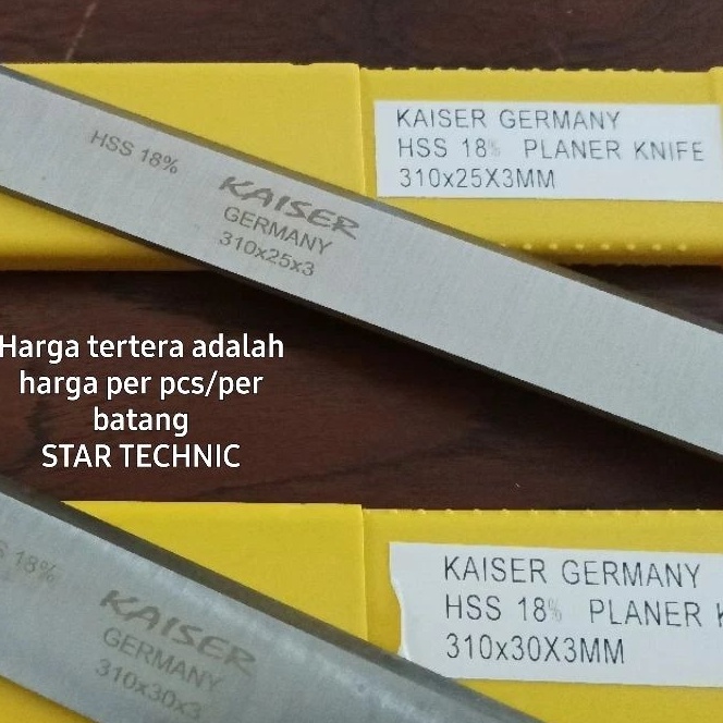 

KI3 31cm HSS PLANER KNIFE KAISERPisau untuk serut kayuWood working tools