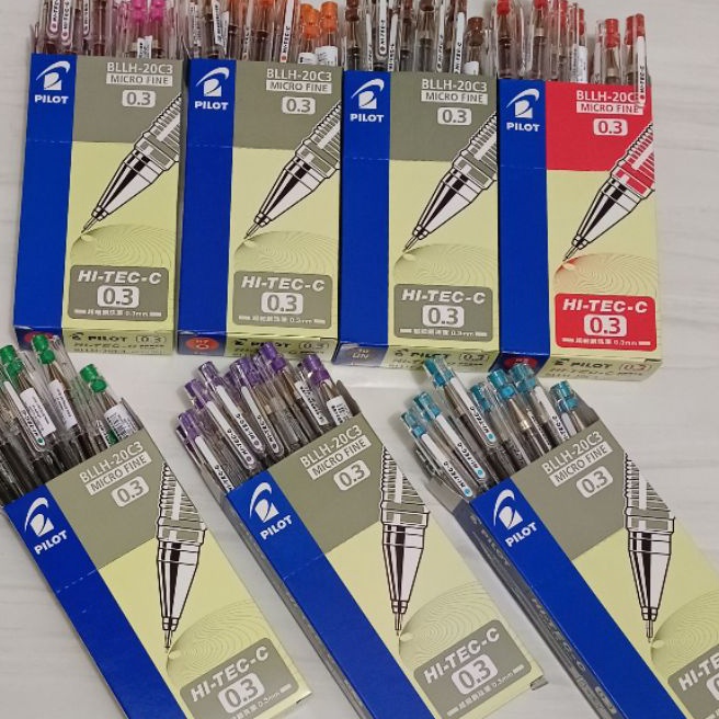 

HJ6 PEN HITECC PILOT 3 WARNA WARNI ORIGINAL 1PAK12PCS