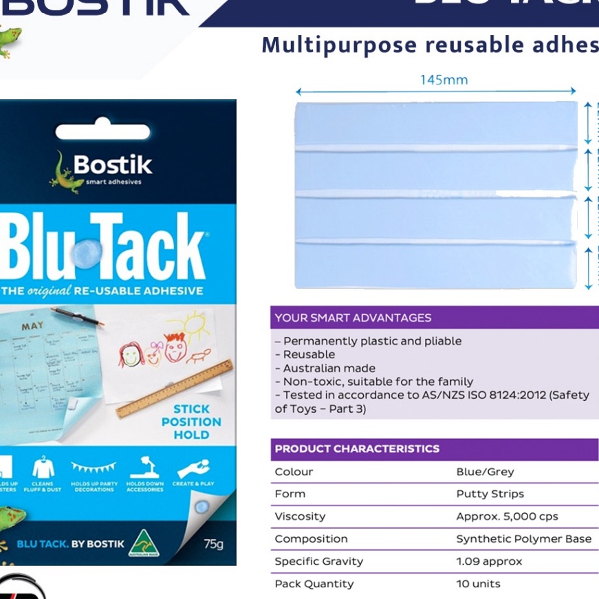 

Murah Lem Serbaguna Blu Tack Bostik Australia
