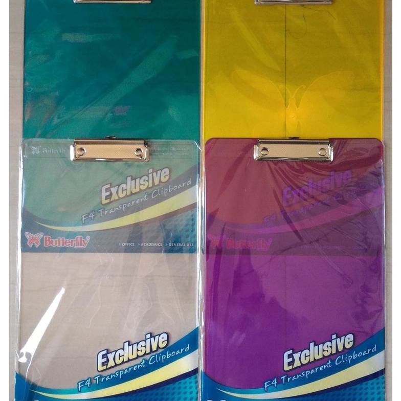 

Hemat Papan Jalan mika transparant Clipboard Papan Ujian Butterfly F4 Packing aman