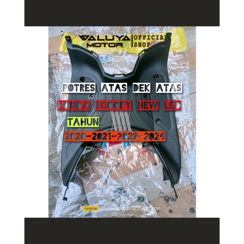 FOOTREST Atas tutup aki Dek atas dek injakan kaki pijakan kaki Honda Scoopy esp new 2021-2022-2023 -