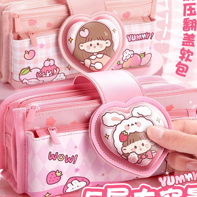 

KI3 Kotak Pensil Lucu Pink Anak BYCTW16