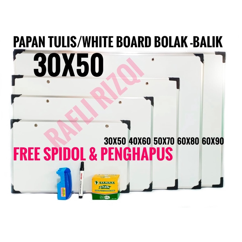 

KF7 Papan Tulis Ukuran 3X5 cm Papan TulisWhiteboardPapan Tulis AnakPapan Tulis 2 Sisi Spidol dan Kapur Rafli Rizqi