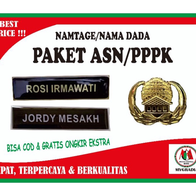

Boom Name tag Nama Dada Paket ASN PPPK