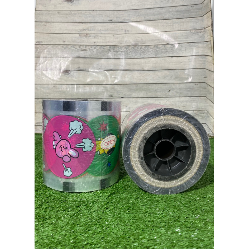 RB PLASTIK CUP SEALER ISI 1000 PCS MOTIF KARTUN DAN POLOS / PLASTIK PENUTUP MINUMAN / PLASTIK LID