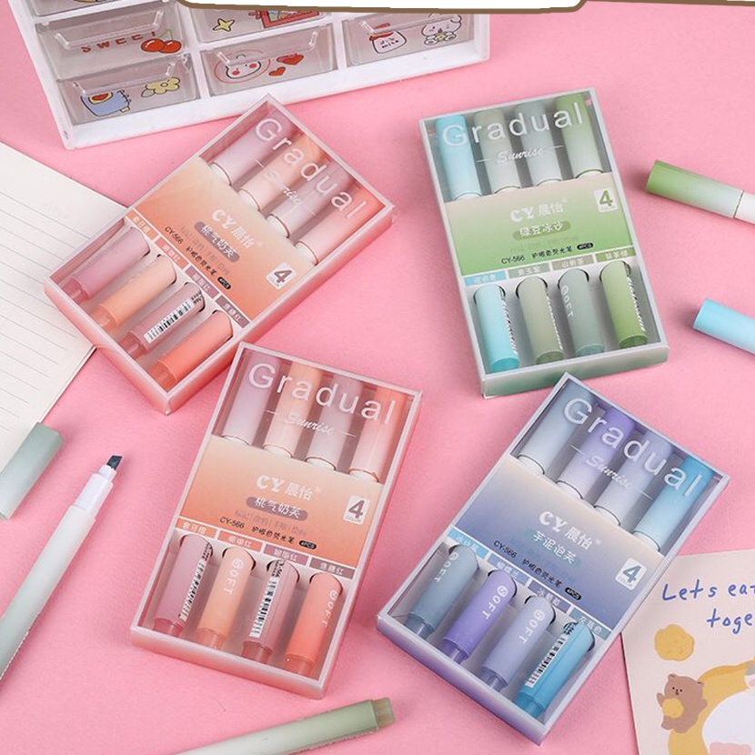 

Limit MIDORI 1Set PENA HIGHLIGHTER GRADUAL SUNRISE Pastel Colour Pen Pensil Warna Series D49