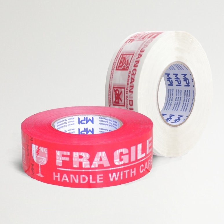 

FG2 Lakban Fragile Putih Jangan Dibanting Jumbo 48mmx3 Yard MPI Murah