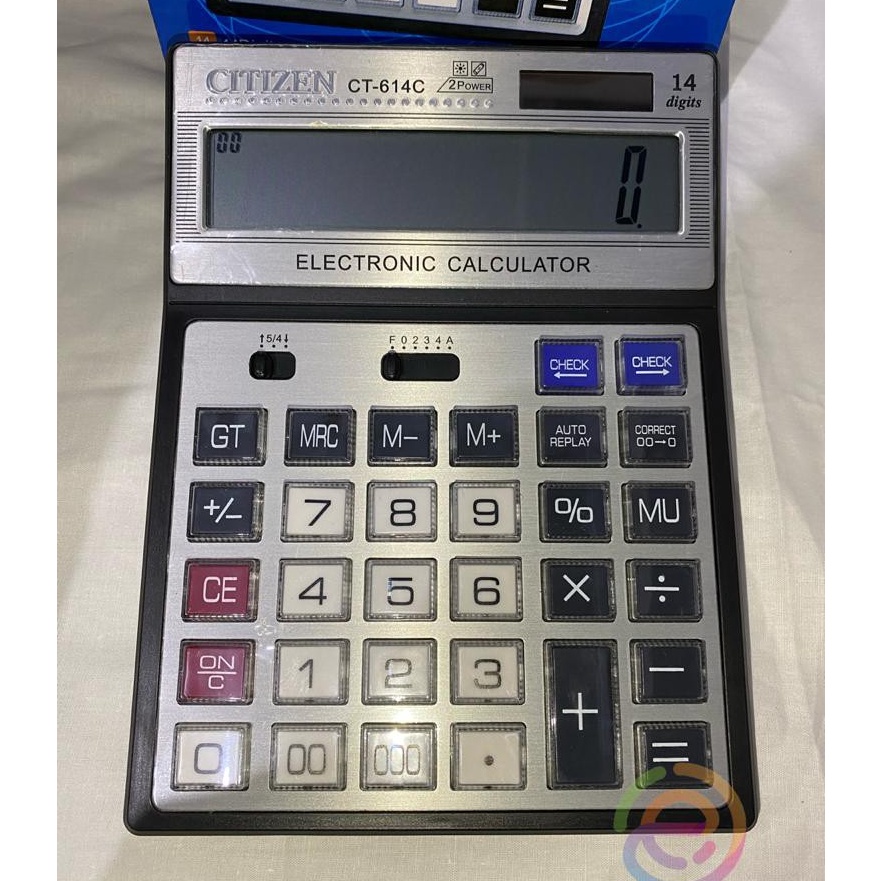 

HJ6 Kalkulator Citizen CT614C 14 Digit Kalkulator Besar