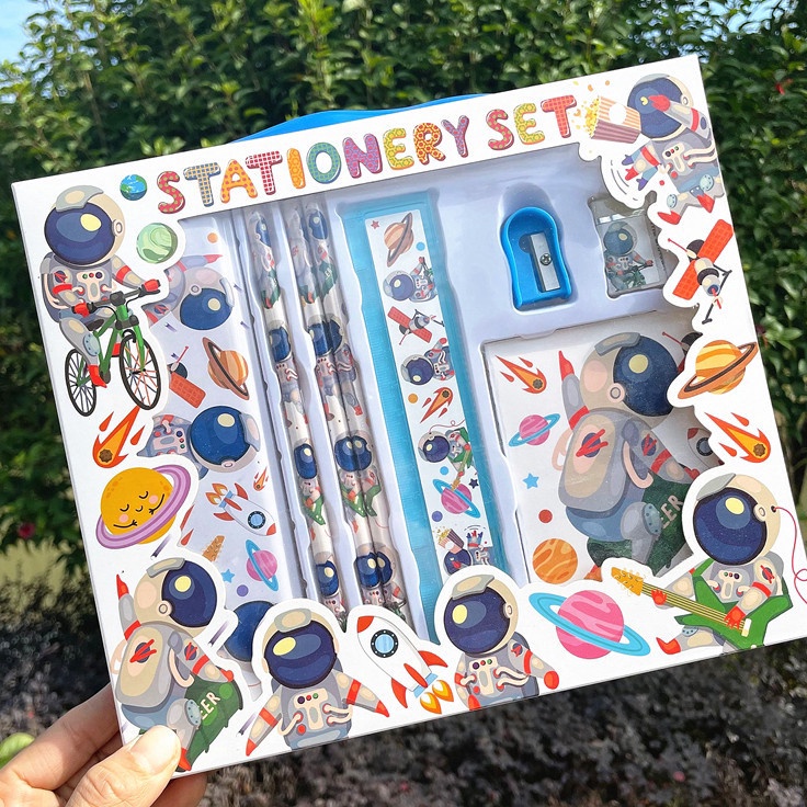 

Agftoys Pensil Tulis Set 7 in 1 Paket Komplit Kartun Lucu