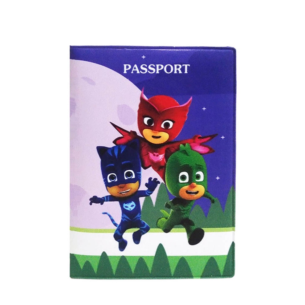 PRODUK TERBARU Cover Passport PJ Masks Pasport Case Cover Sampul Buku Paspor Document Organizer 135