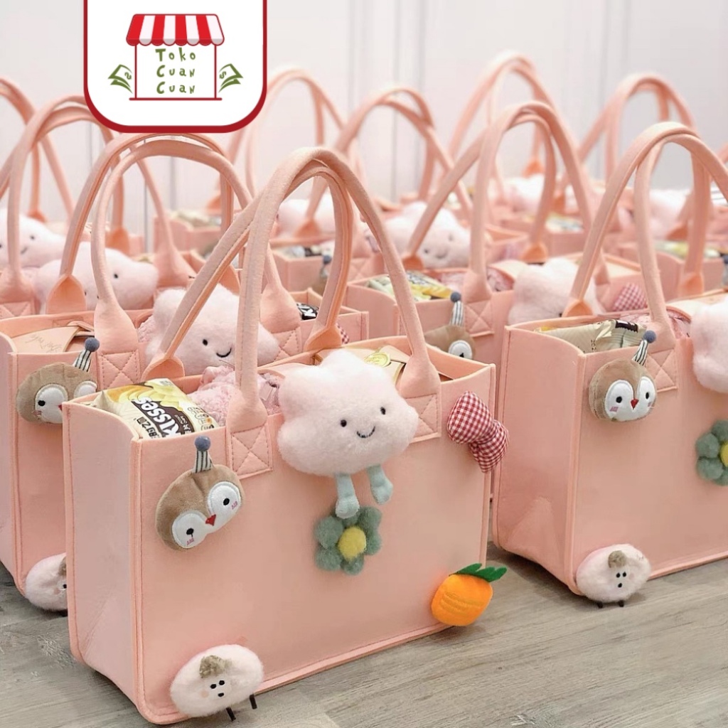 

TCC 3D Goodie Bag Kantong Ultah Anak Bahan Flanel Birthday Party kantong goodie bag Tas serbaguna Tas Bayi