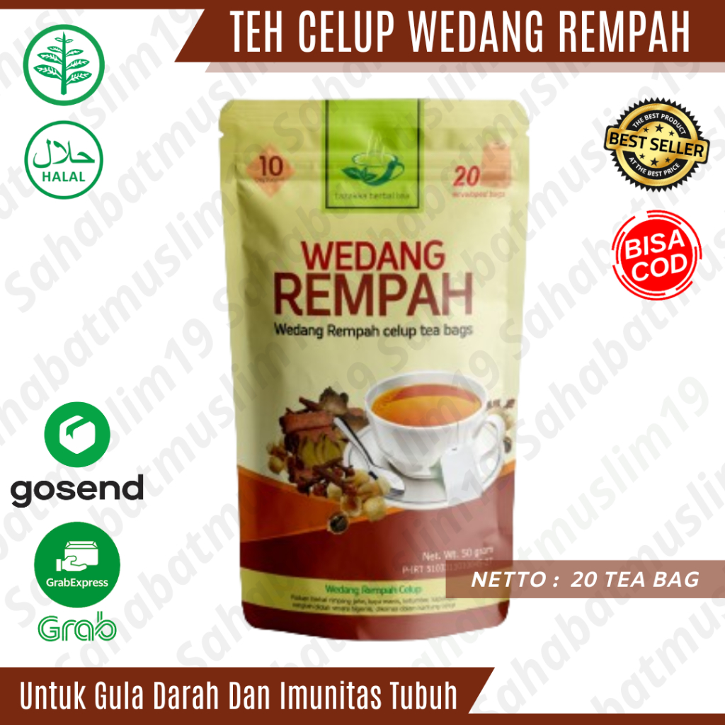 

Teh Celup Wedang Rempah Tazakka Herbal Gula Darah Dan Imunitas Tubuh Original