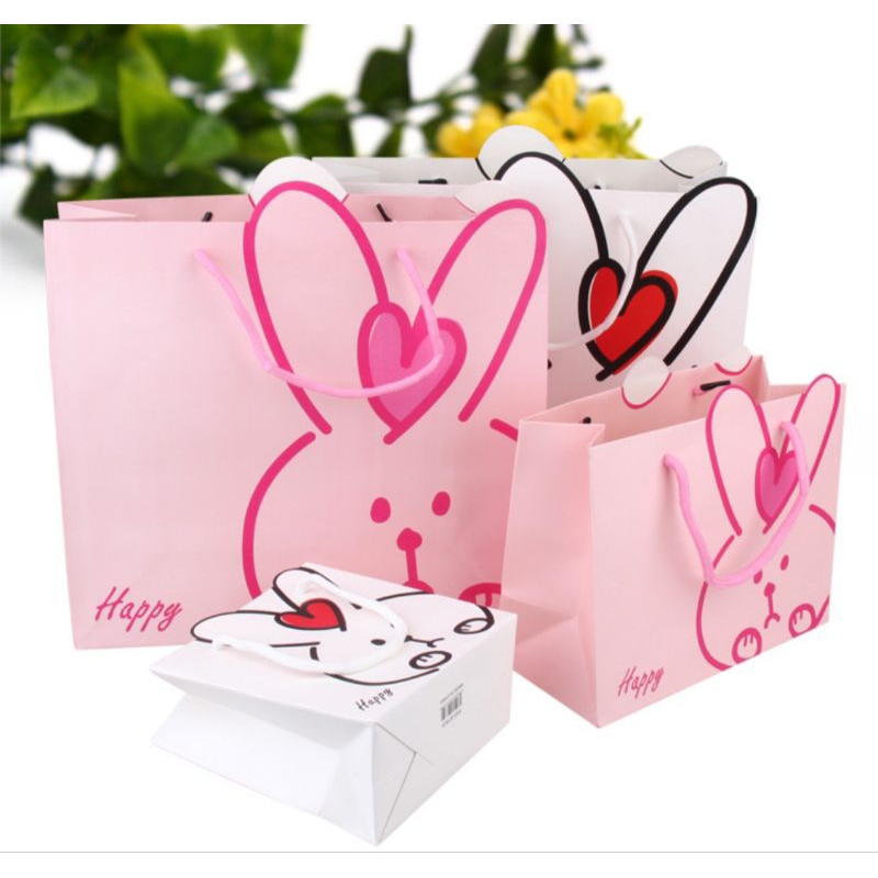 

Paperbag rabbit kelinci /Paperbag kucing cat/ Tas goodiebag souvenir ultah anak