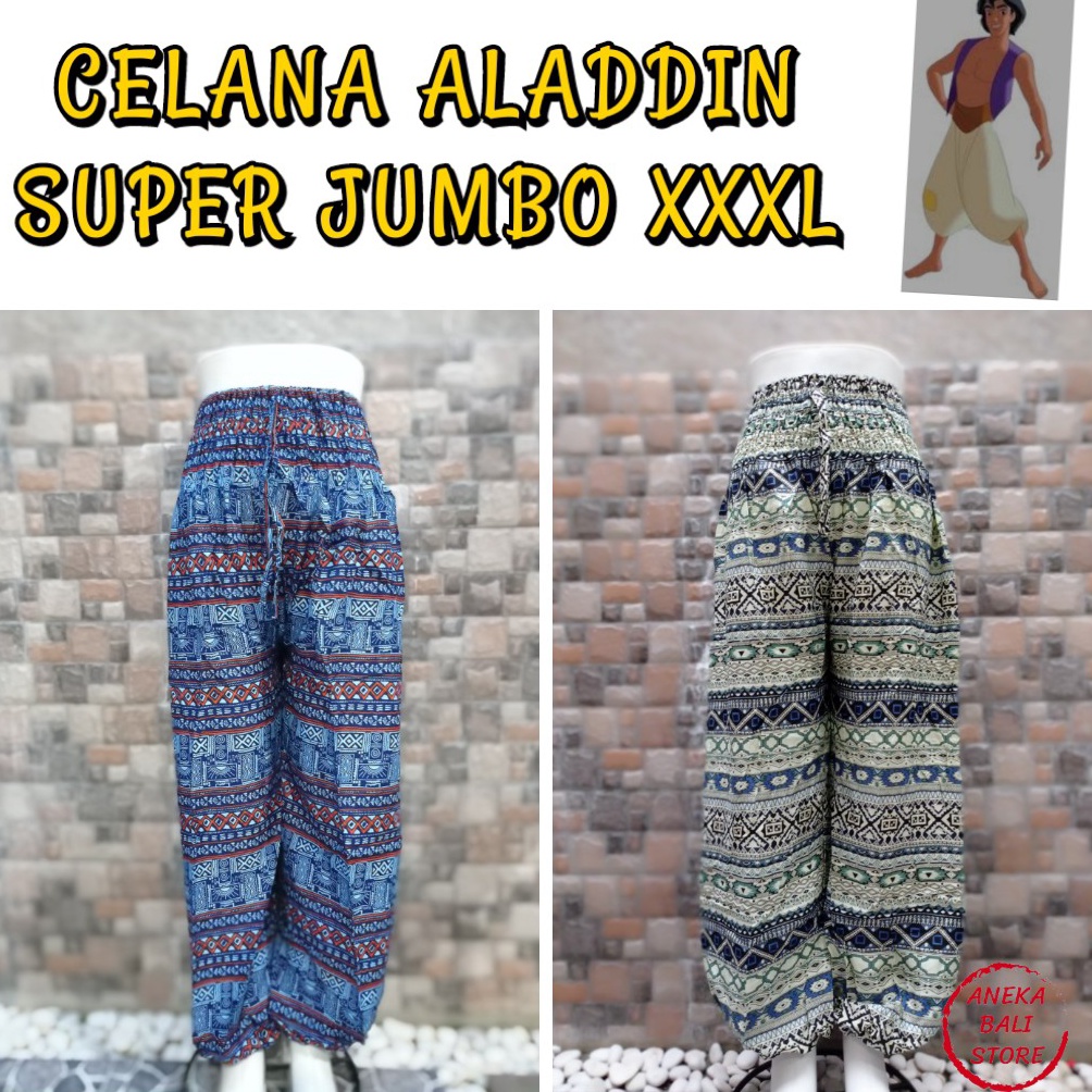 Re44dy Celana Alladin Super Jumbo Bali UXXXL celana panjang wanita  celana kulot jumbo murah aladdin