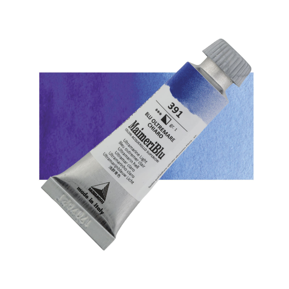 

Cat Air Lukis Maimeri Blu Watercolour 12ml MaimeriBlu Ultramarine Light 391 M1609391 - PC