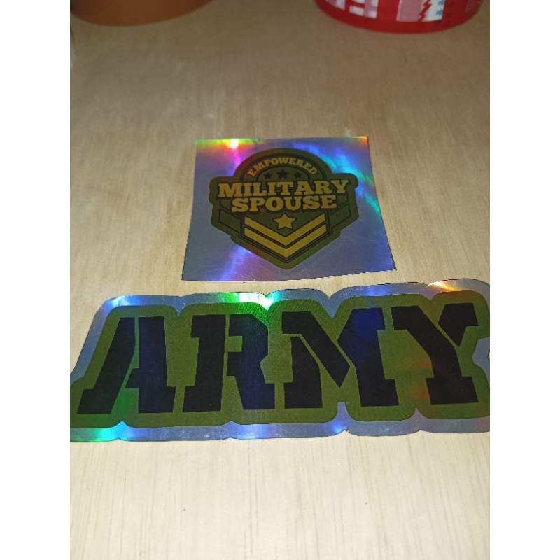 

Sticker Logo Millitary Army 2 Pcs Hologram