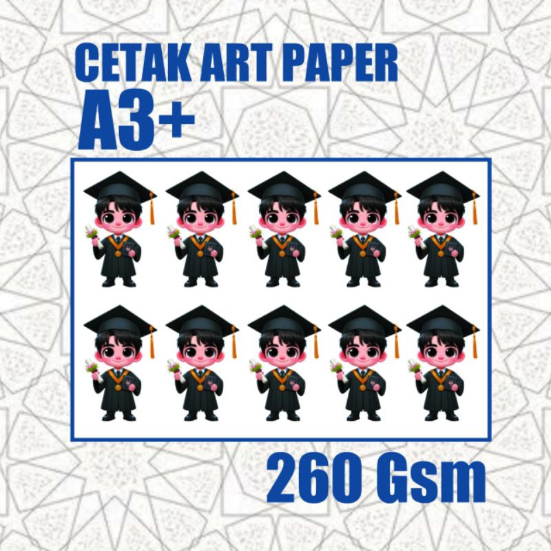 

CETAK ART PAPER A3+ 260 GSM Custom || Art Paper A3+