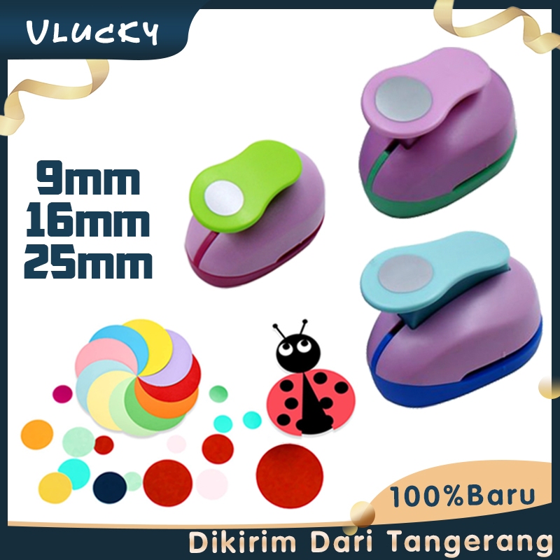 

Craft Puncher Kids DIY Paper Cutter Embossing Punches 9/16/25mm Hole Punch